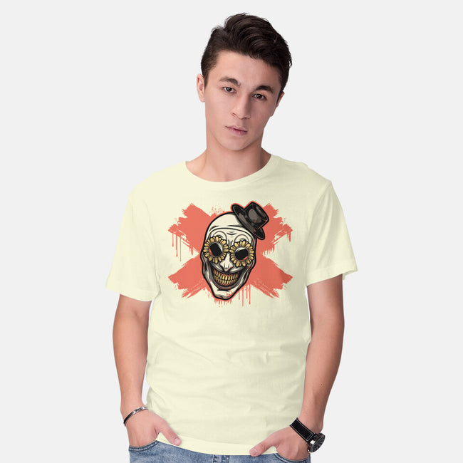 Clown Art Smiling Icon-Mens-Basic-Tee-Studio Mootant