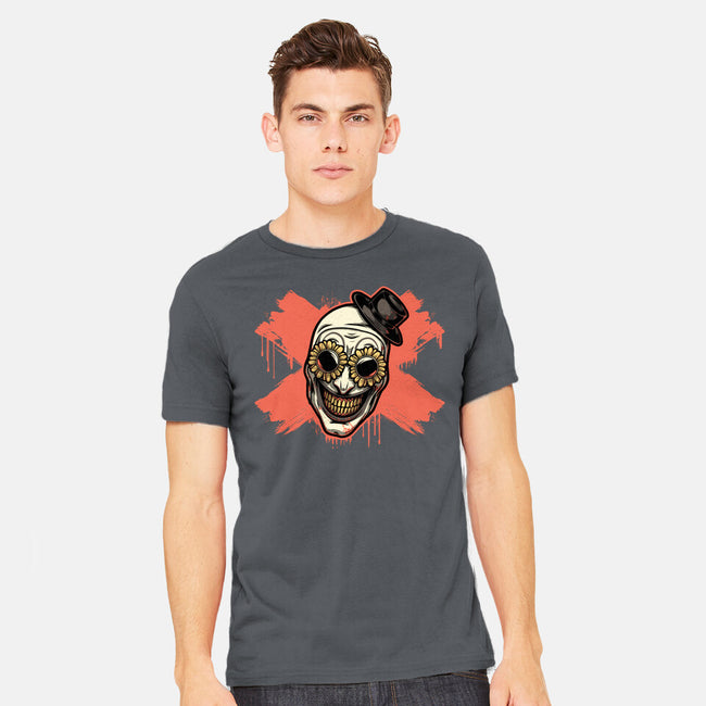 Clown Art Smiling Icon-Mens-Heavyweight-Tee-Studio Mootant