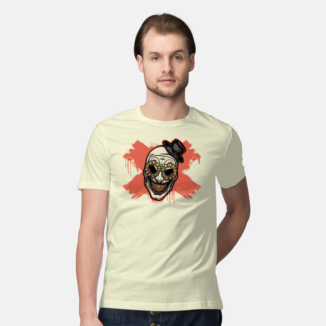 Clown Art Smiling Icon-Mens-Premium-Tee-Studio Mootant