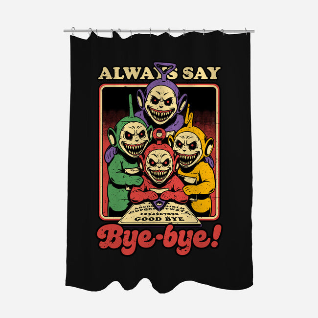 Tube TV Show Ouija-None-Polyester-Shower Curtain-Studio Mootant