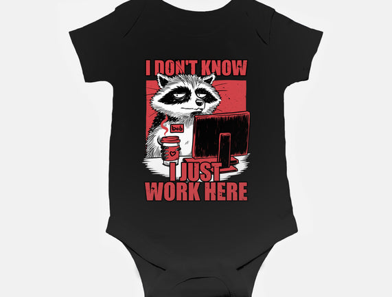 Raccoon Tired Work