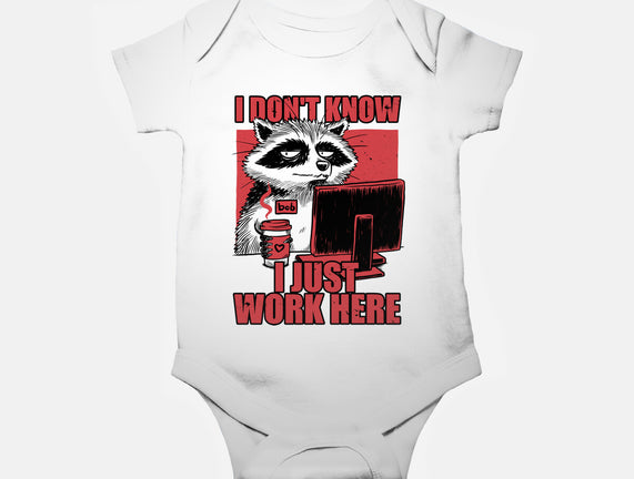 Raccoon Tired Work