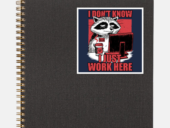 Raccoon Tired Work