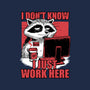 Raccoon Tired Work-Womens-V-Neck-Tee-Studio Mootant