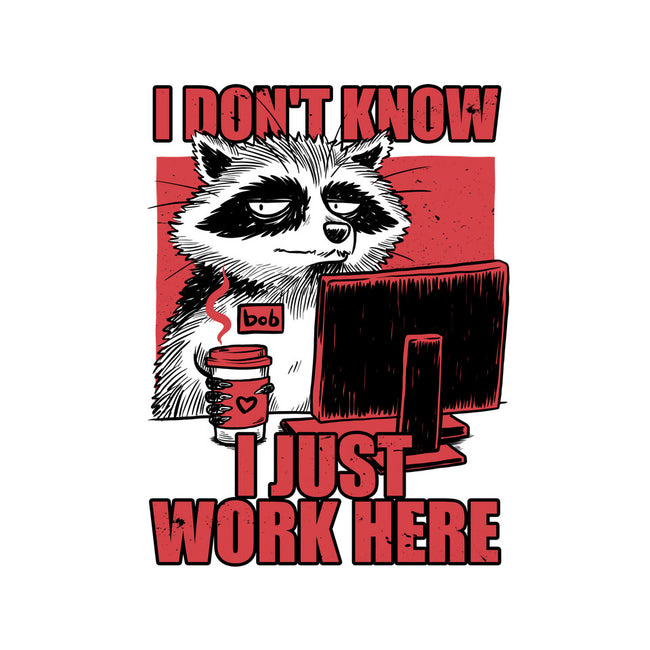 Raccoon Tired Work-Mens-Long Sleeved-Tee-Studio Mootant