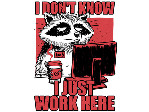 Raccoon Tired Work