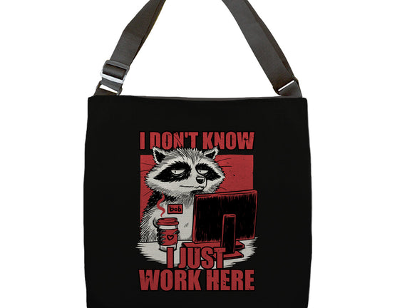 Raccoon Tired Work