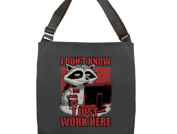 Raccoon Tired Work