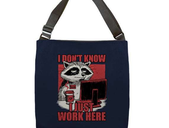 Raccoon Tired Work