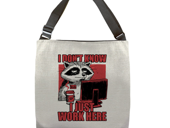 Raccoon Tired Work