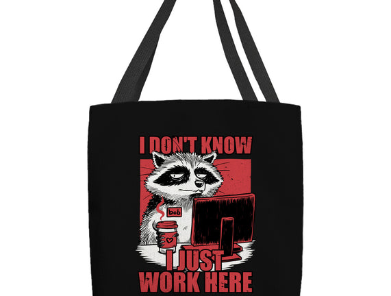 Raccoon Tired Work