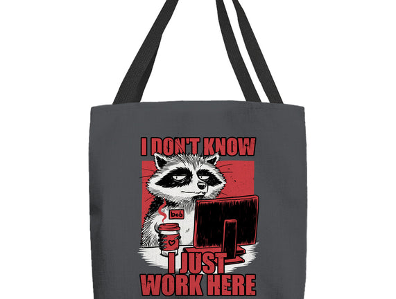 Raccoon Tired Work