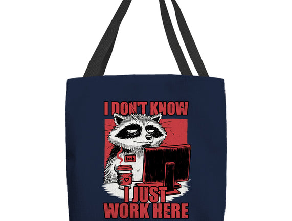 Raccoon Tired Work