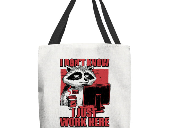 Raccoon Tired Work