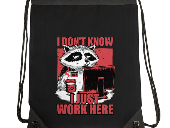 Raccoon Tired Work