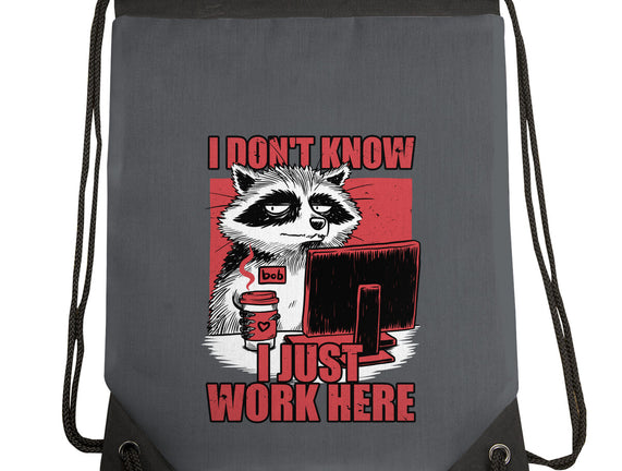 Raccoon Tired Work