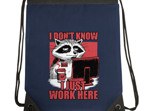 Raccoon Tired Work