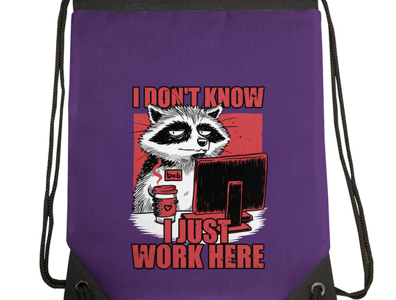 Raccoon Tired Work