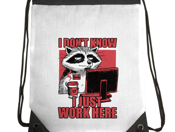 Raccoon Tired Work