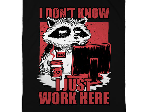 Raccoon Tired Work