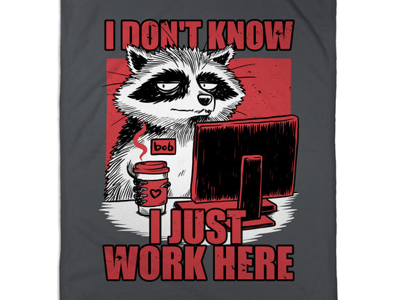 Raccoon Tired Work