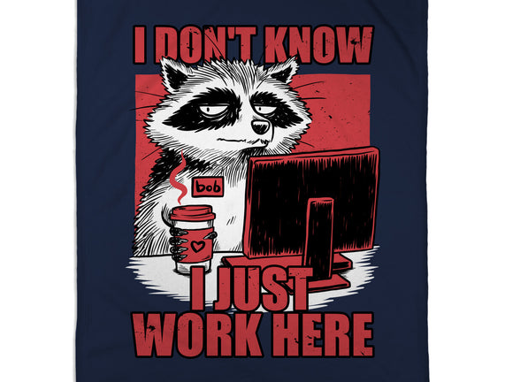 Raccoon Tired Work