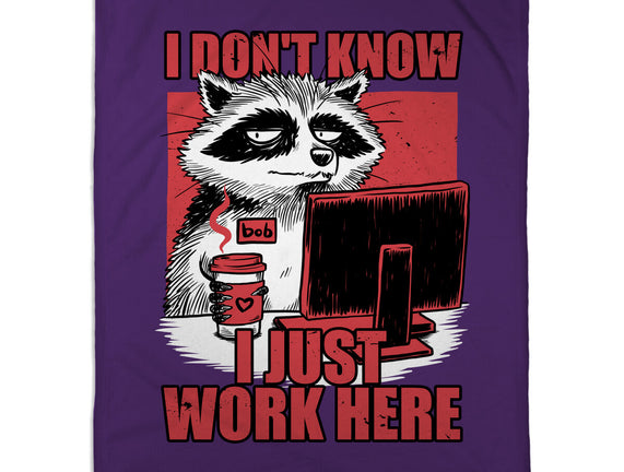 Raccoon Tired Work