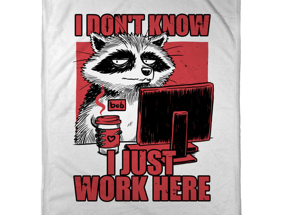 Raccoon Tired Work