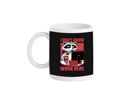 Raccoon Tired Work