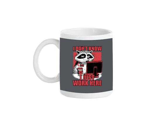 Raccoon Tired Work