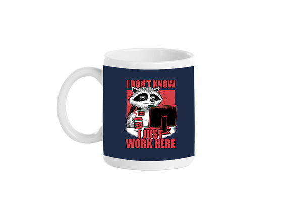 Raccoon Tired Work