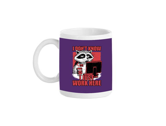 Raccoon Tired Work