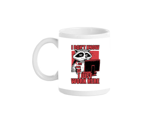 Raccoon Tired Work