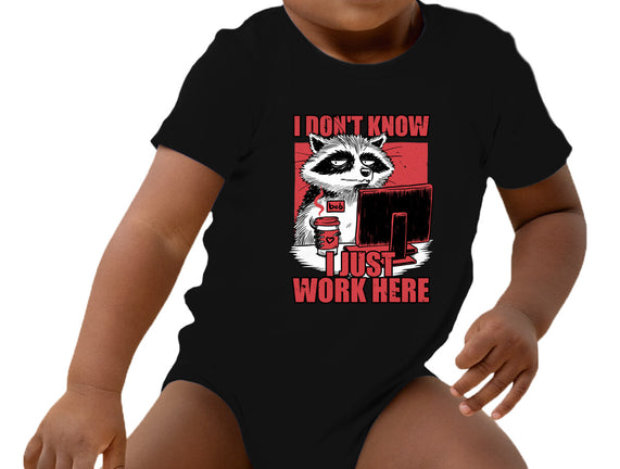 Raccoon Tired Work