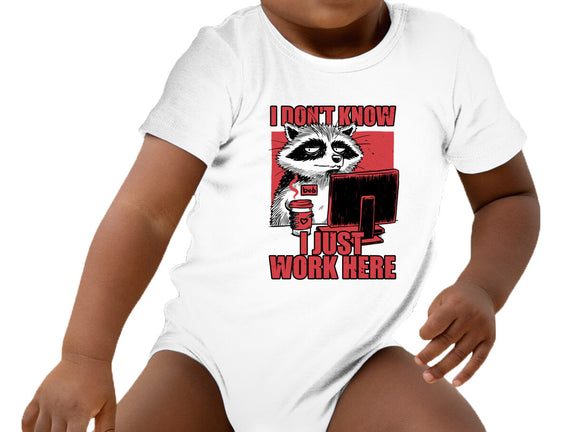 Raccoon Tired Work