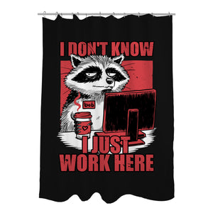 Raccoon Tired Work