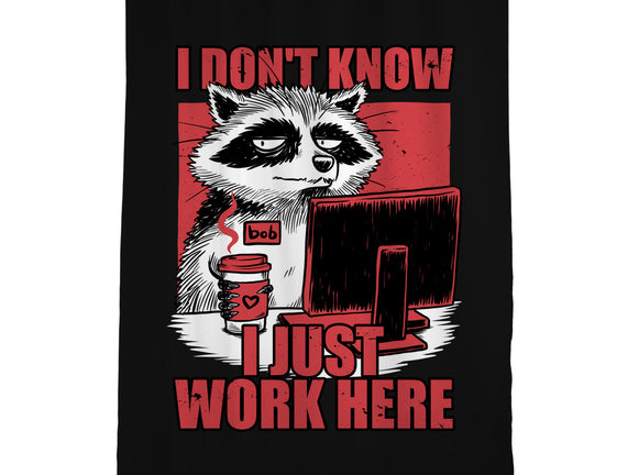 Raccoon Tired Work