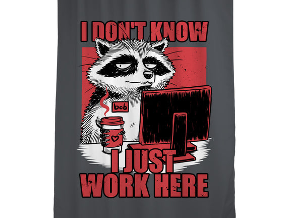 Raccoon Tired Work