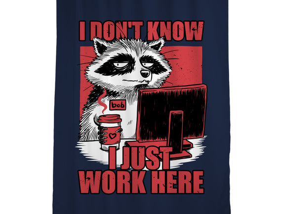 Raccoon Tired Work