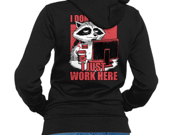 Raccoon Tired Work