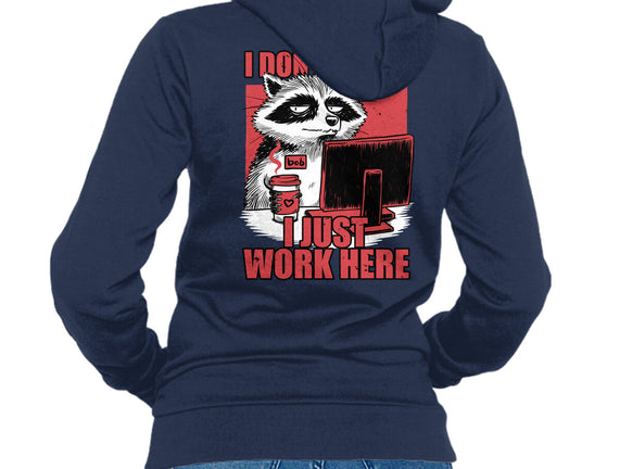 Raccoon Tired Work