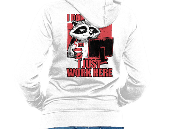 Raccoon Tired Work