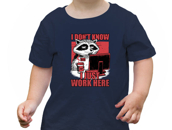 Raccoon Tired Work