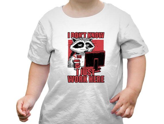 Raccoon Tired Work