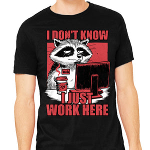 Raccoon Tired Work