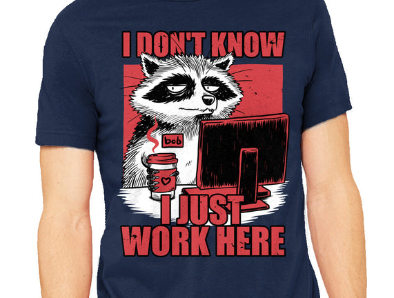 Raccoon Tired Work