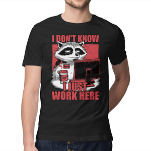 Raccoon Tired Work