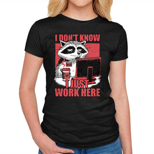 Raccoon Tired Work