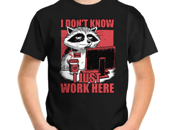 Raccoon Tired Work