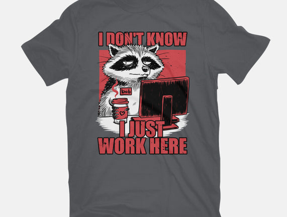 Raccoon Tired Work